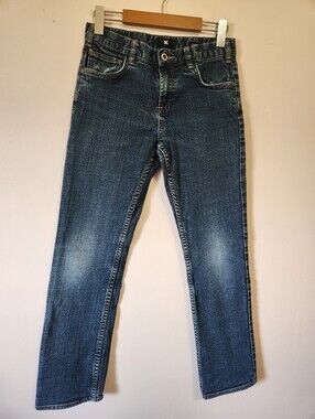 DC Shoes Co Vintage Straight Leg Jeans Embroidered Pocket Y2K Skater Grunge 27
